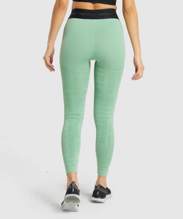 Damske Legíny Gymshark Vision Zelene | BH0612397